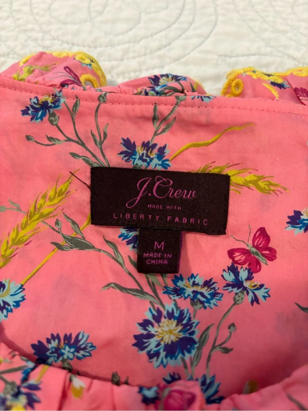 J Crew ruffle blouse. Size medium.